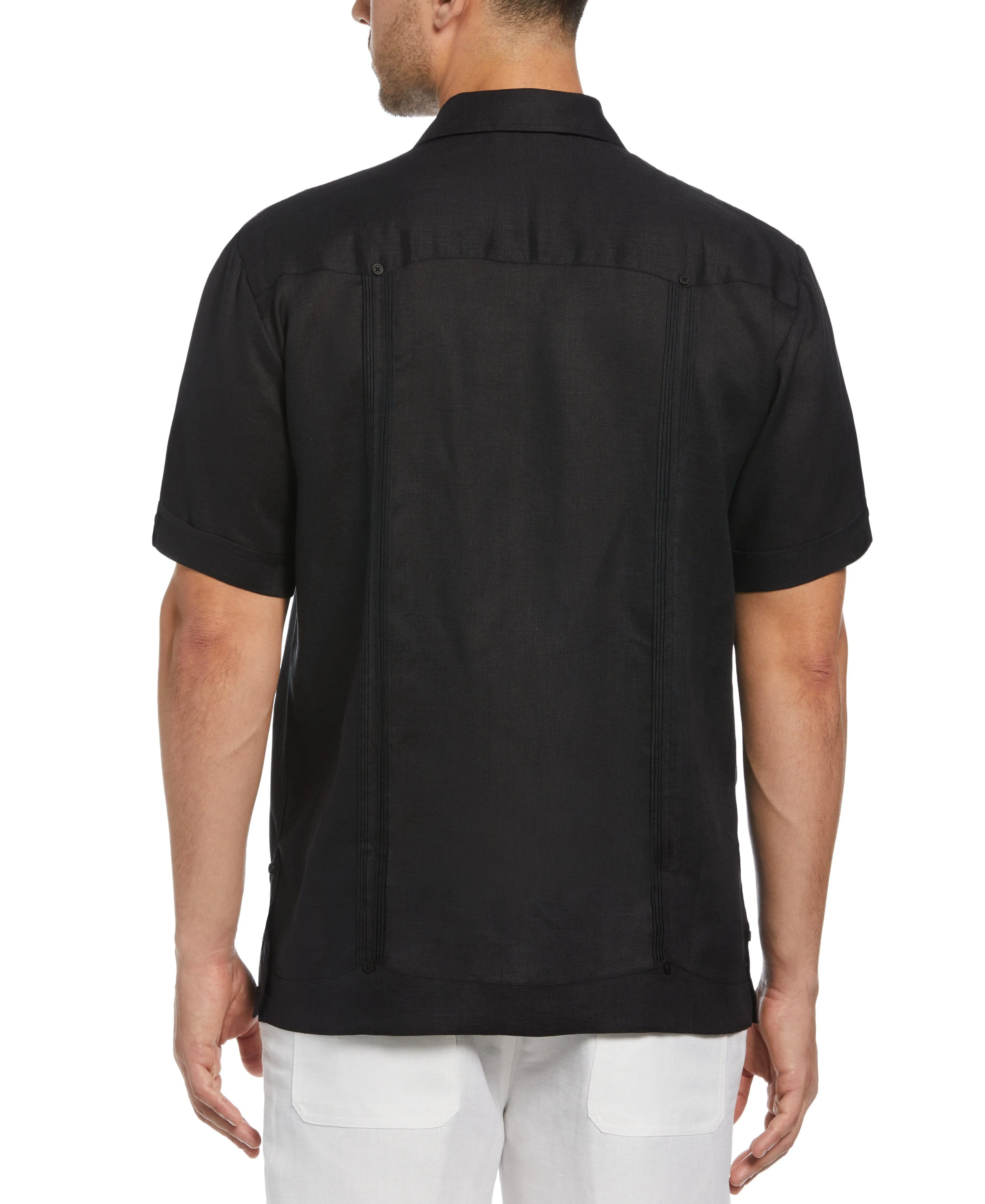 100% Linen Classic Guayabera Shirt - Short Sleeve