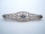 14k Antique Sapphire Brooch