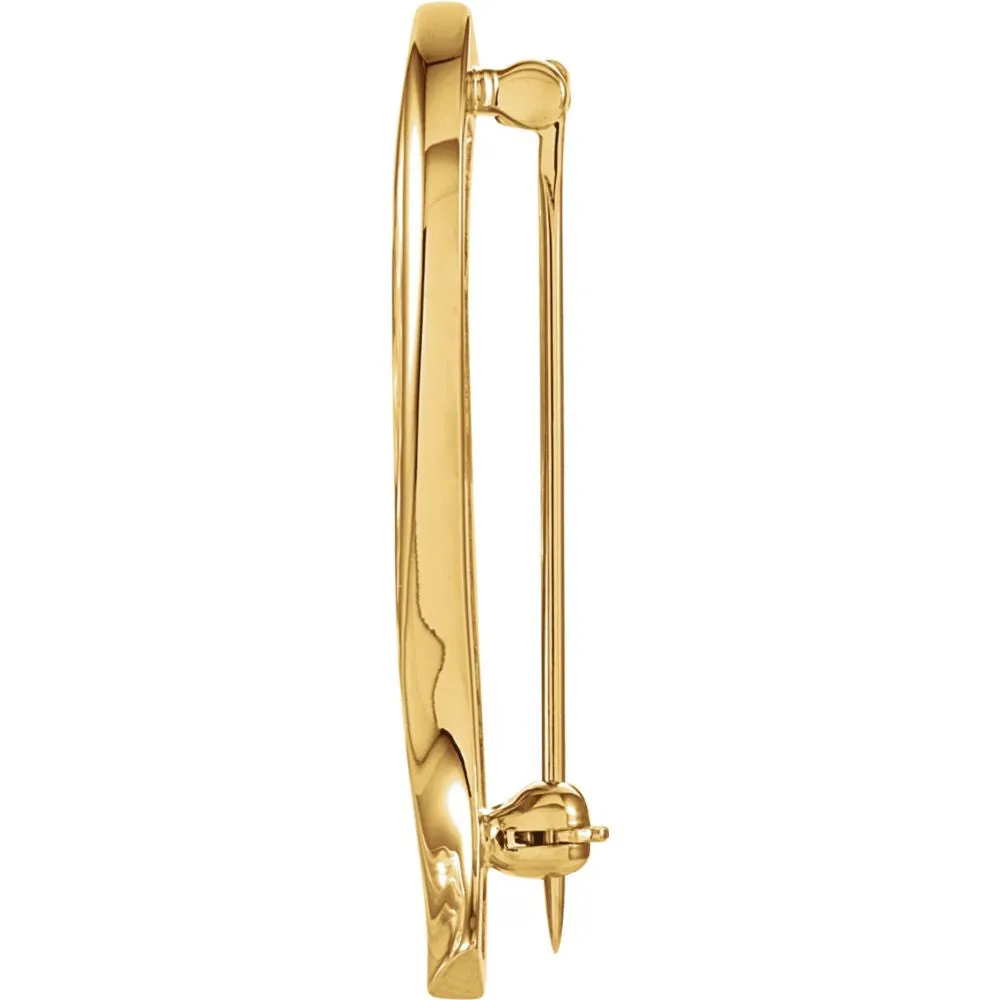14k White Gold Fashion Brooch
