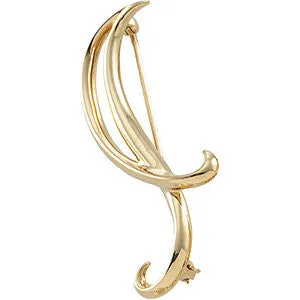 14k Yellow Gold Fashion Brooch