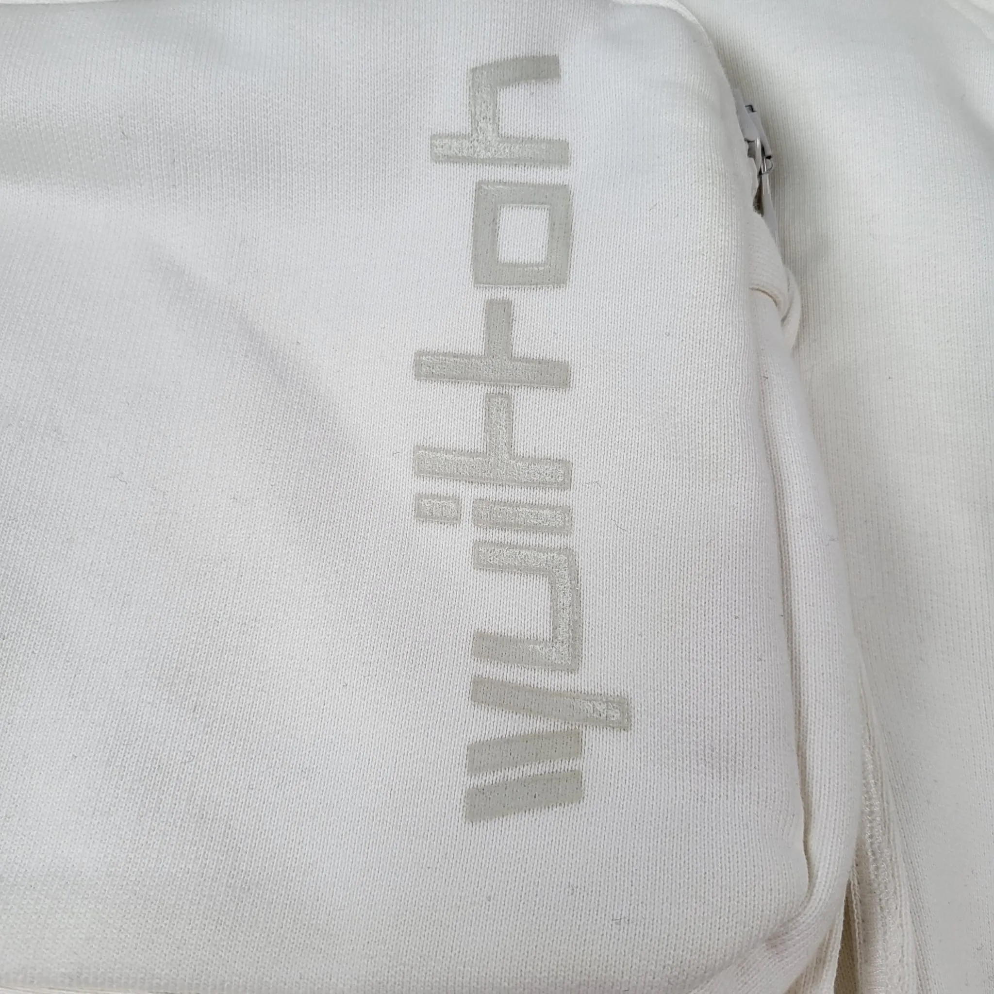 3D Patched Pocket Half Zipped Sweater