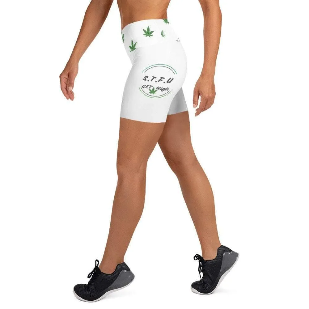 420 Get High High Waisted Yoga Shorts