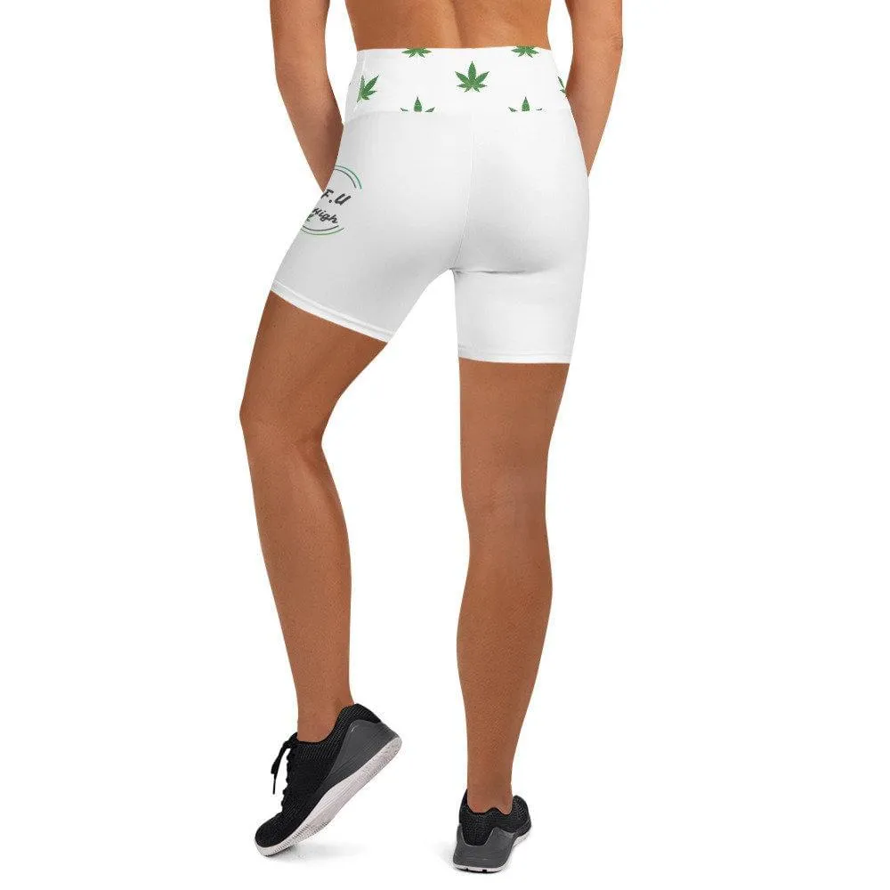 420 Get High High Waisted Yoga Shorts