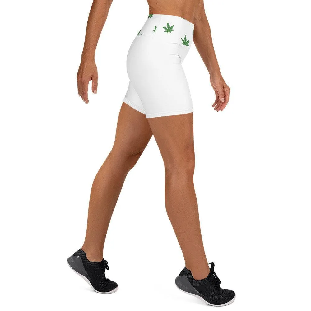 420 Get High High Waisted Yoga Shorts