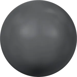 5817 Cabochon Pearls (Half-Drilled), Crystal Iridescent Dark Grey Pearl (001 954)