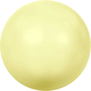 5817 Cabochon Pearls (Half-Drilled), Crystal Pastel Yellow Pearl (001 945)