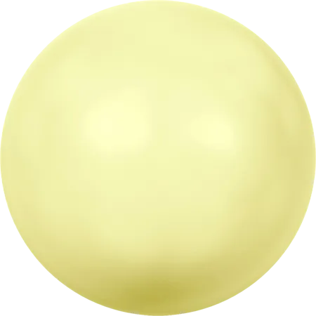 5817 Cabochon Pearls (Half-Drilled), Crystal Pastel Yellow Pearl (001 945)