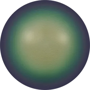 5817 Cabochon Pearls (Half-Drilled), Crystal Scarabaeus Green Pearl (001 946)