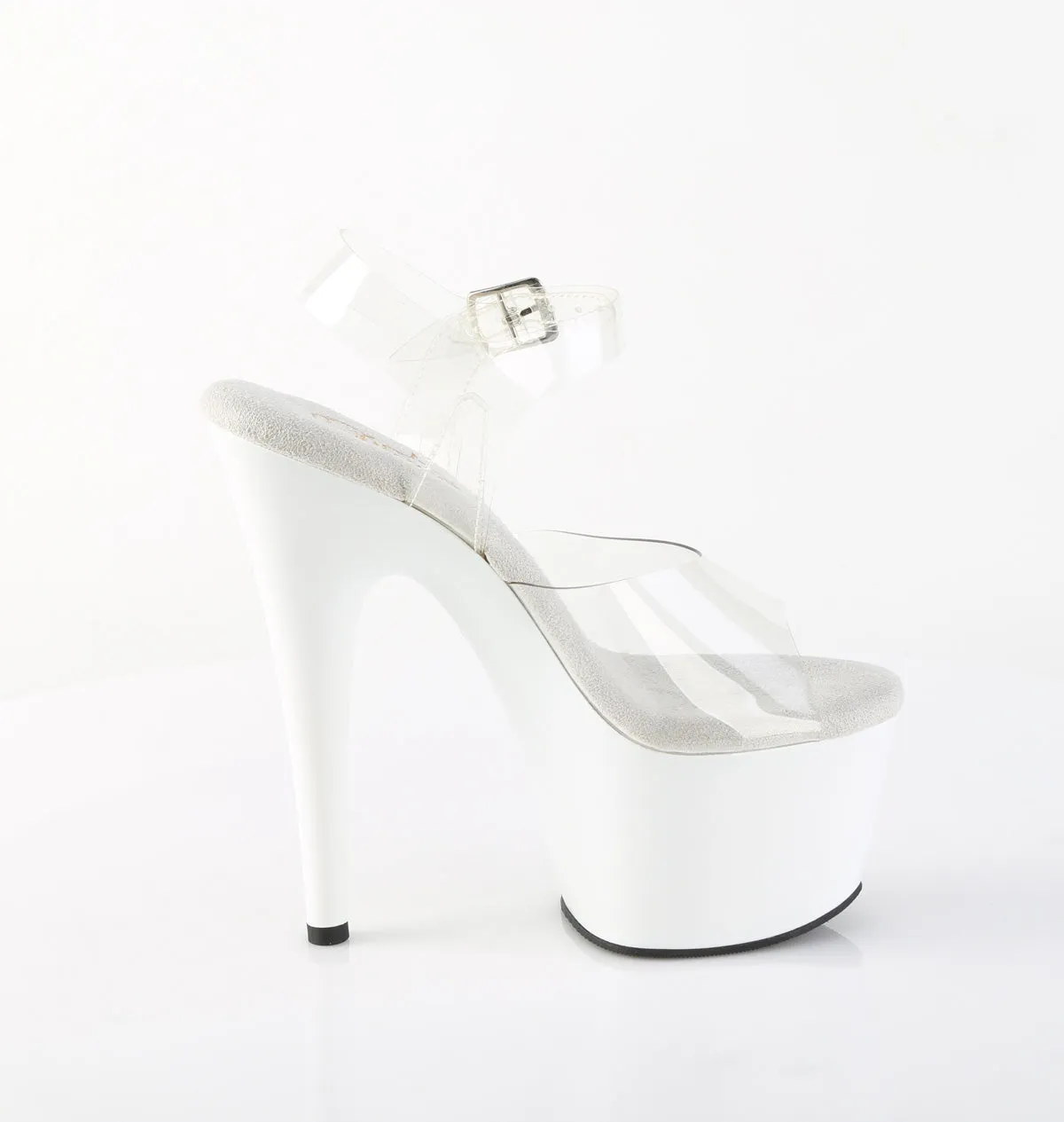 7 Inch Heel ADORE-708 Clear White
