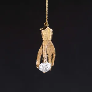.88ct Antique Diamond Hand Brooch