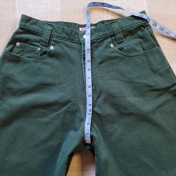 90s Green Denim Shorts