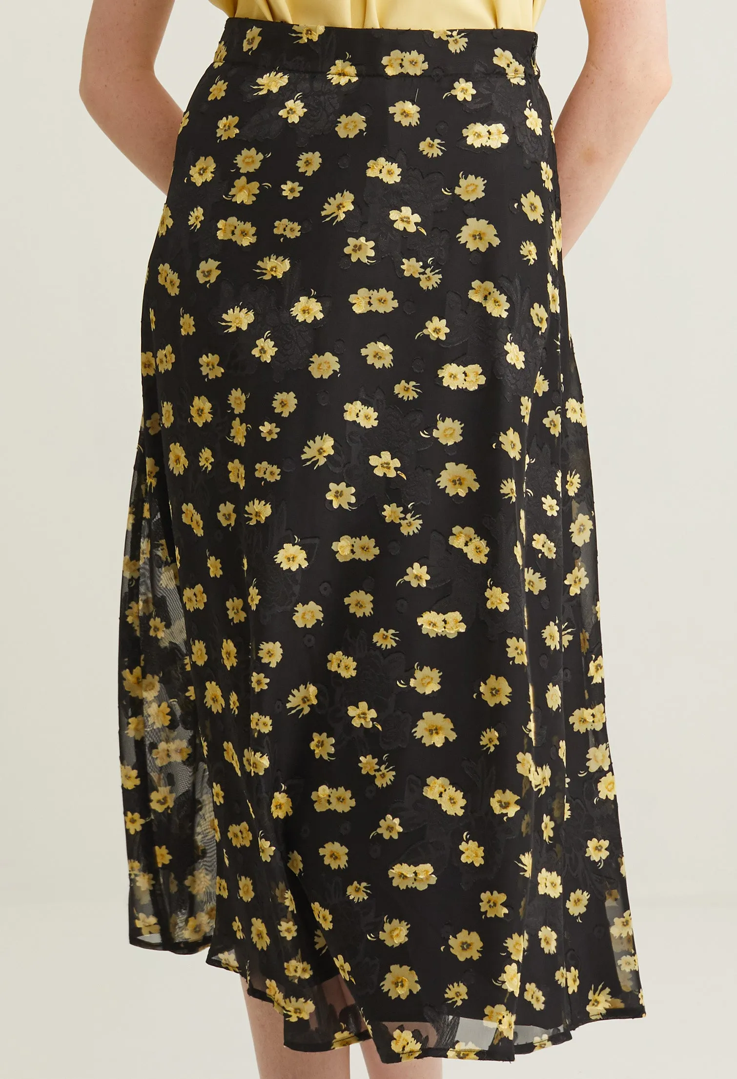 Abloom Double Layered Midi Skirt
