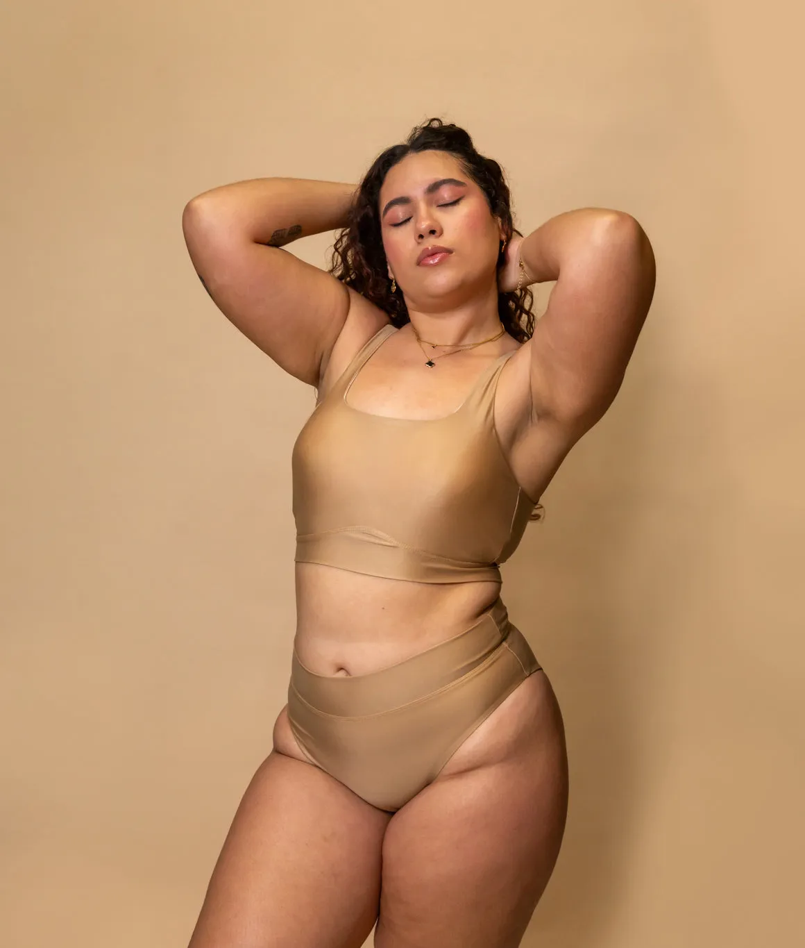 Adeline Shorts - Matte Beige