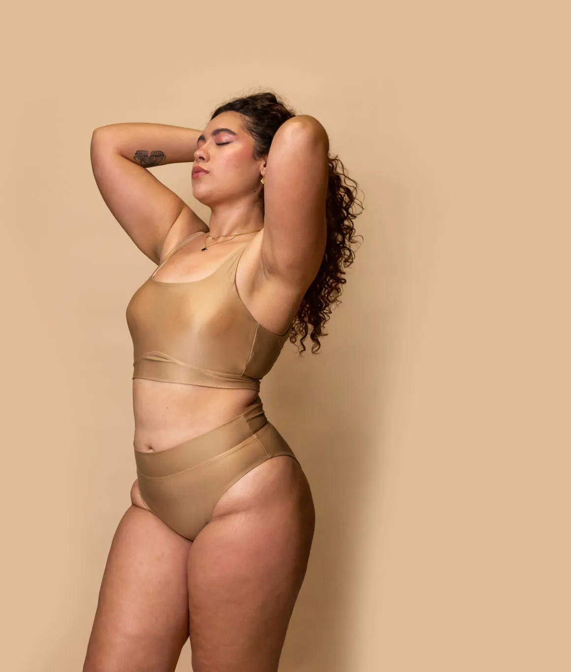 Adeline Shorts - Matte Beige