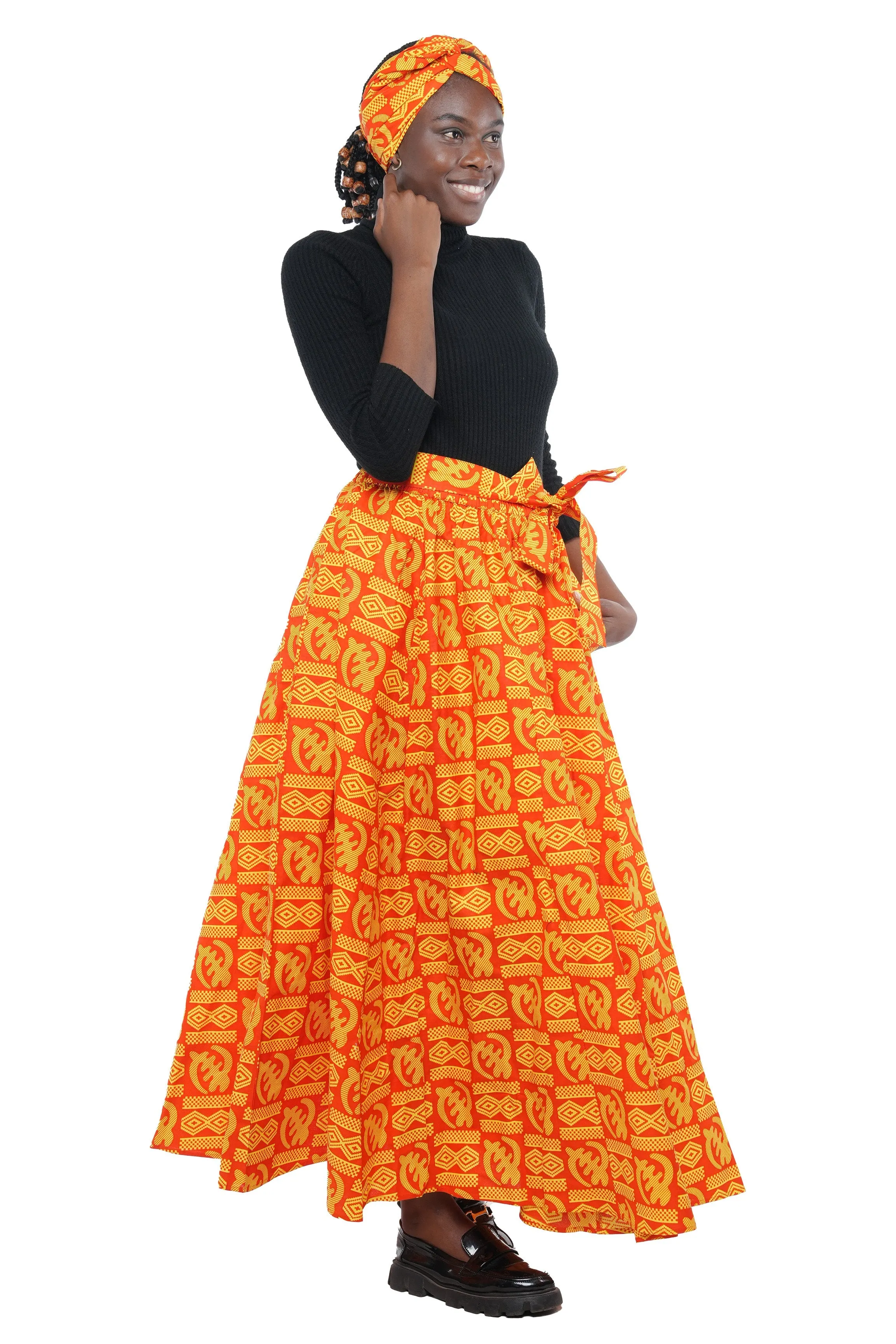 African Long Maxi Skirt