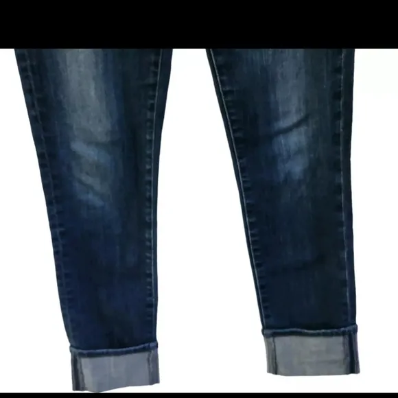 AG Adriano Goldschmied The Stevie Cuff Slim Straight Cuffed Jeans Size 28 Womens