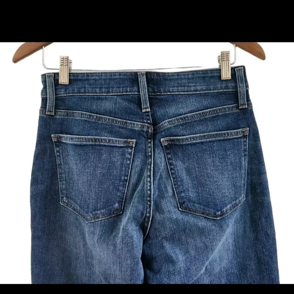 AG Adriano Goldschmied The Stevie Cuff Slim Straight Cuffed Jeans Size 28 Womens