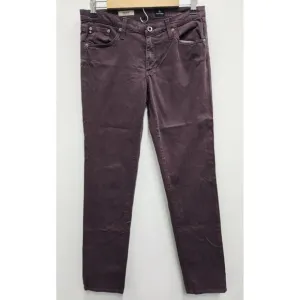 AG Adriano Goldschmied Womens Jeans Size 30R The Stilt Cigarette Leg Denim Red