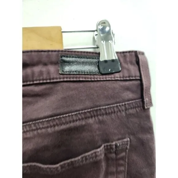 AG Adriano Goldschmied Womens Jeans Size 30R The Stilt Cigarette Leg Denim Red