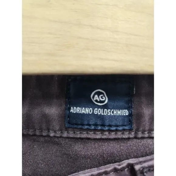 AG Adriano Goldschmied Womens Jeans Size 30R The Stilt Cigarette Leg Denim Red