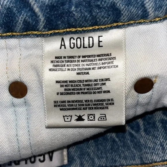 Agolde Jean shorts with some distressing size 24 excellent condition