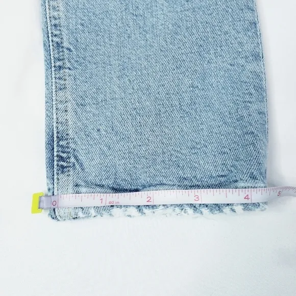 Agolde Nico High Rise Slim Jeans Cliffside Wash Denim Size 26