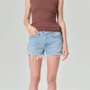 Agolde Parker Vintage Cut Off Shorts in Distressed Denim Size 26
