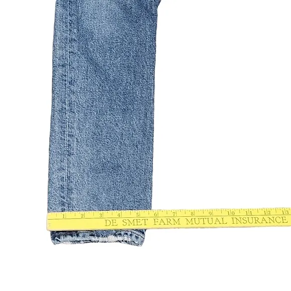 AGOLDE Toni Mid Rise Slim-Dime Straight Leg Ankle Jeans Size 25