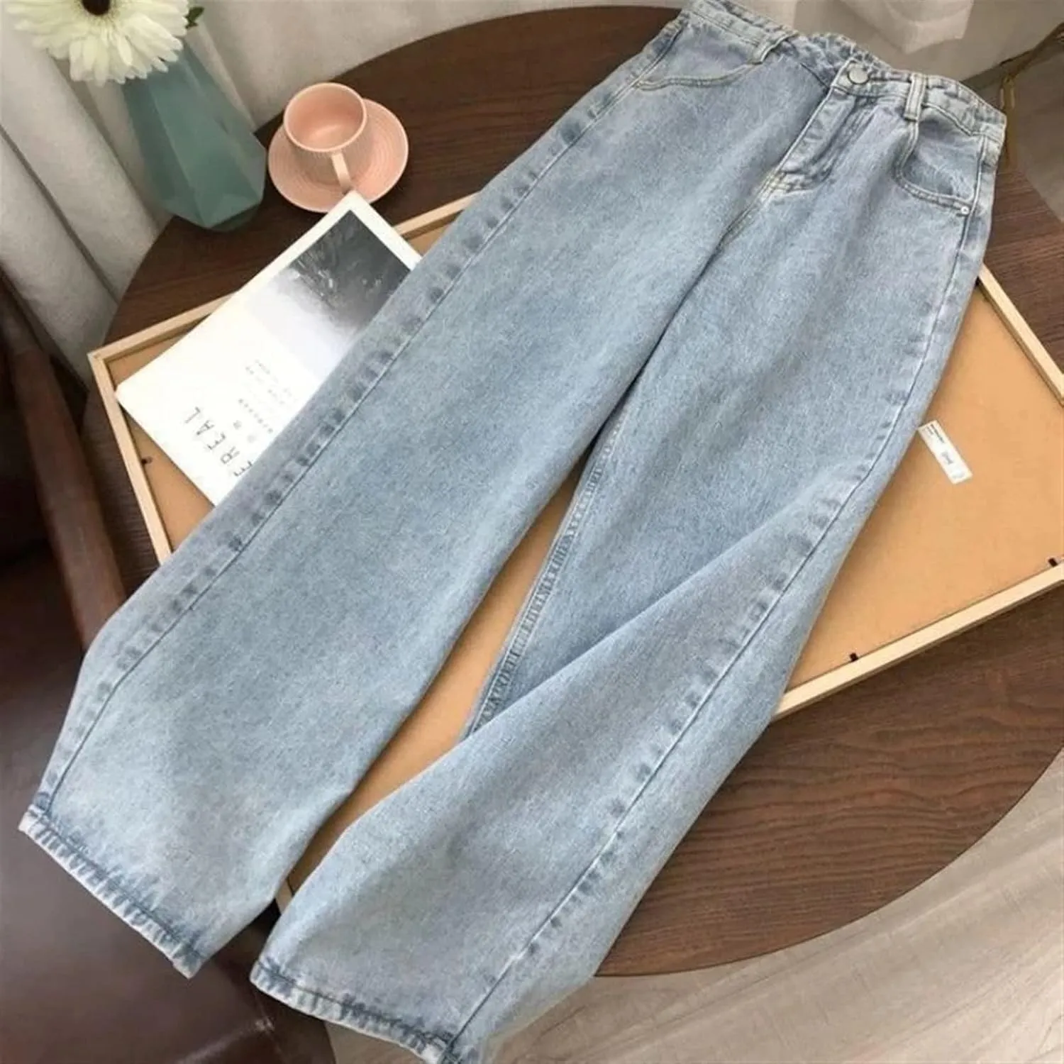 Alessandra – High Waist Wide Leg Jeans for Women