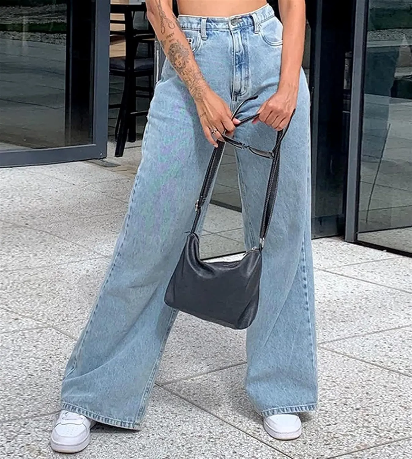 Alessandra – High Waist Wide Leg Jeans for Women