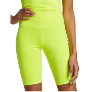 Alice and Olivia Womens Size Small Neon Yellow Biker Shorts