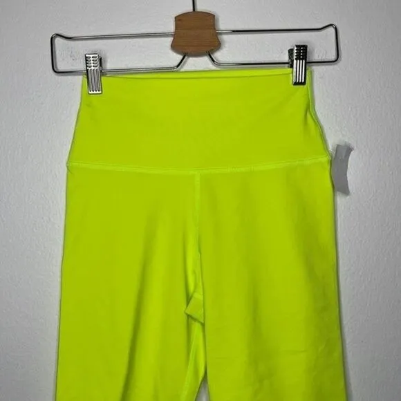 Alice and Olivia Womens Size Small Neon Yellow Biker Shorts
