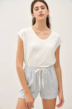 Alice Stripe Linen Shorts
