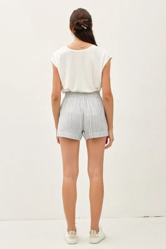 Alice Stripe Linen Shorts
