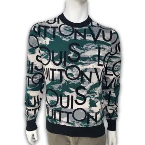 All Over Logo Jacquard Crewneck