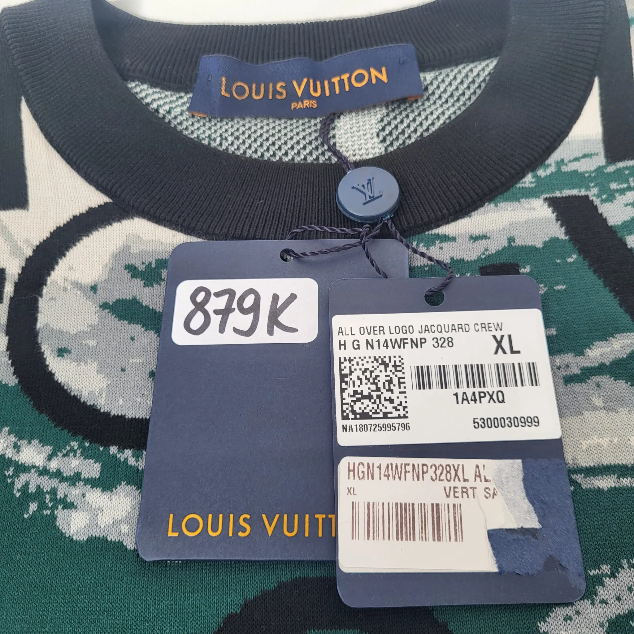 All Over Logo Jacquard Crewneck