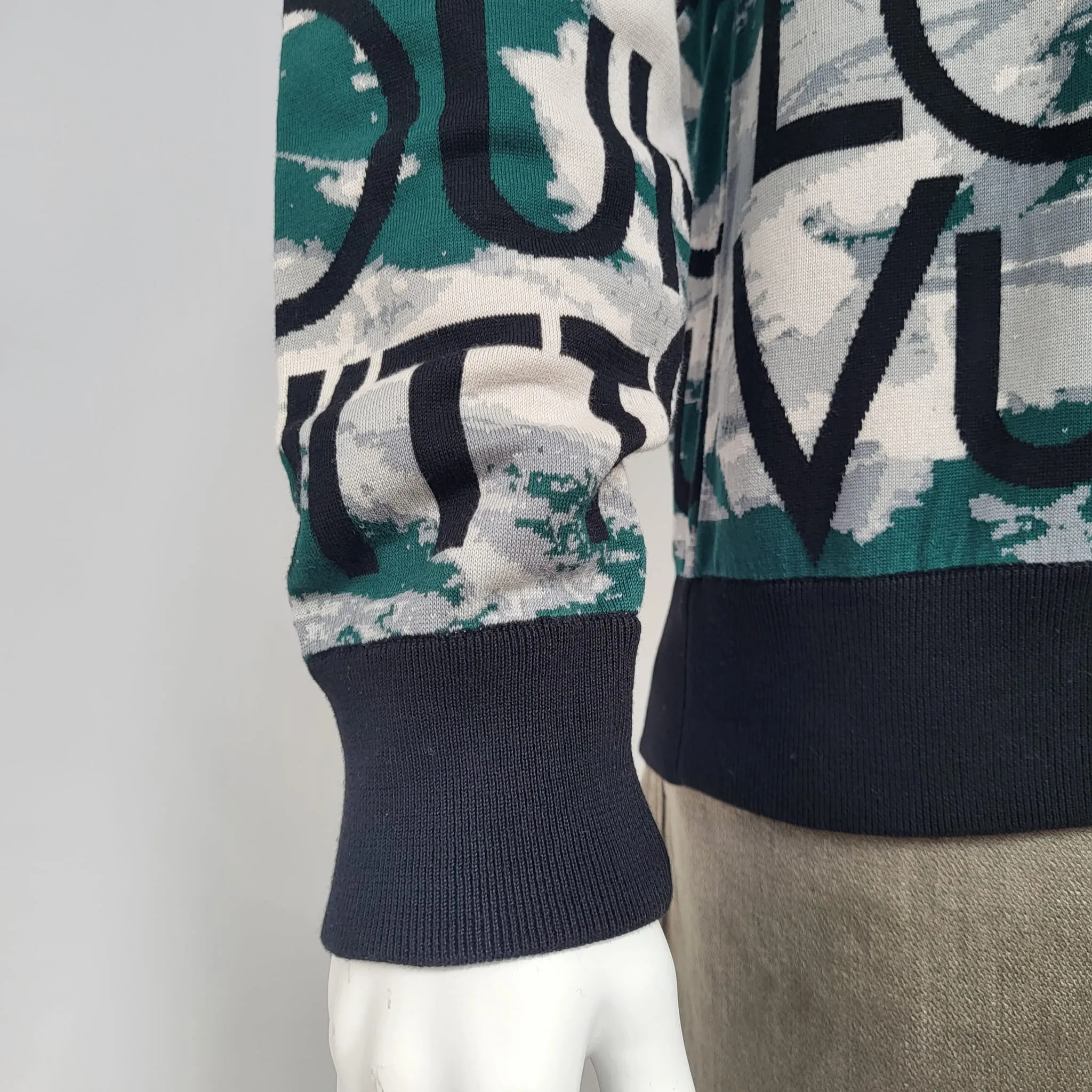 All Over Logo Jacquard Crewneck