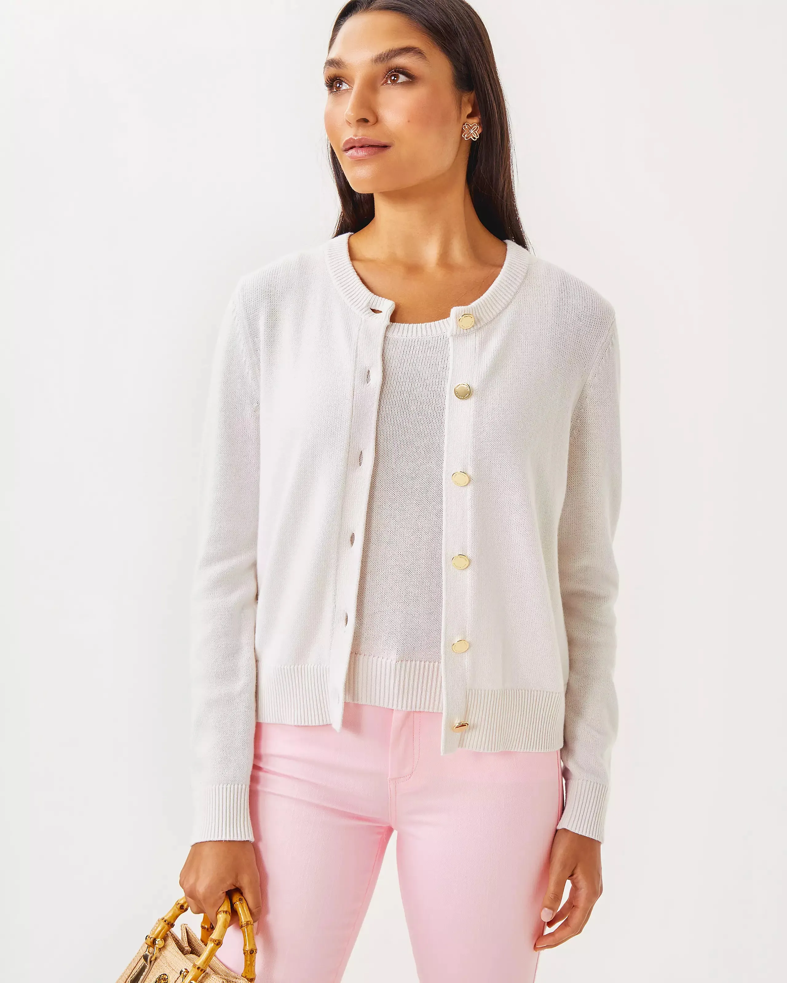 Amalia Cardigan (Resort White)