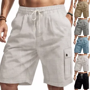 Amekaji Workwear Bamboo Linen Shorts – Lightweight, Breathable, Casual Beachwear