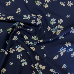 Amelia Floral Viscose - Navy