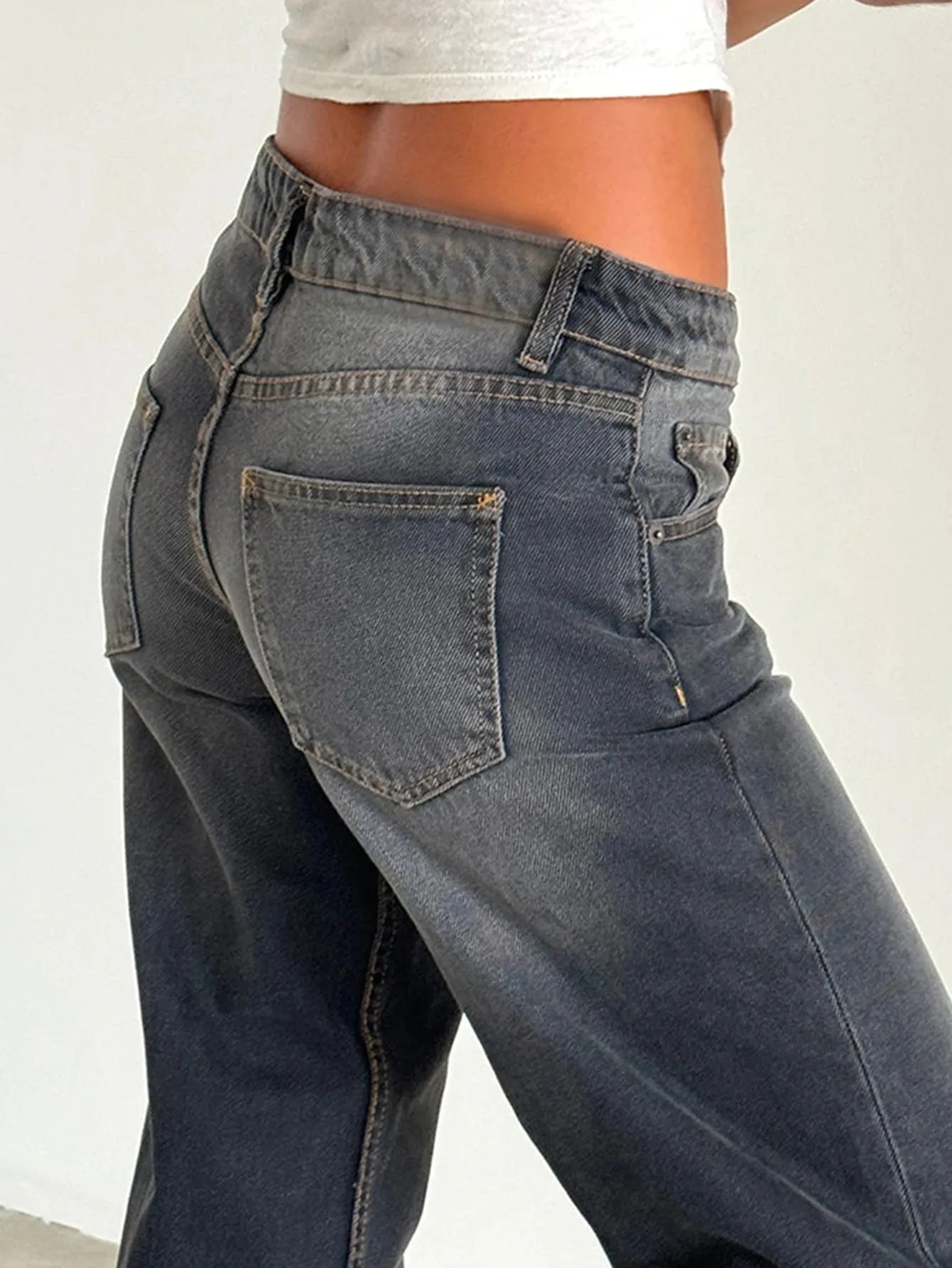 American Retro Wide-Leg Jeans for Women – Trendy Loose Fit, Vintage Style