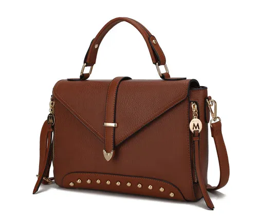 Angolina Leather Satchel Bag