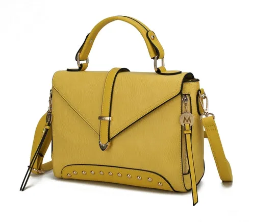 Angolina Leather Satchel Bag