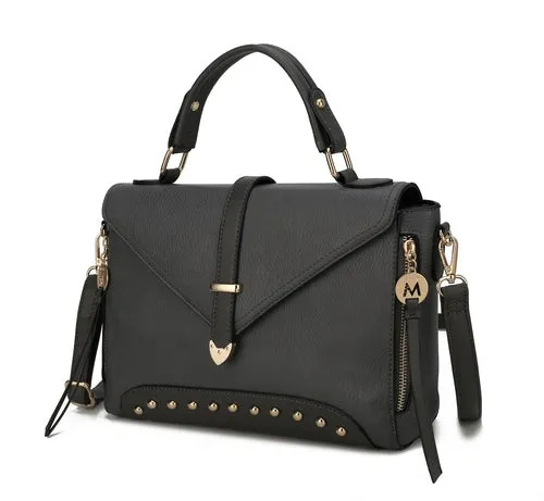 Angolina Leather Satchel Bag