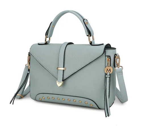 Angolina Leather Satchel Bag