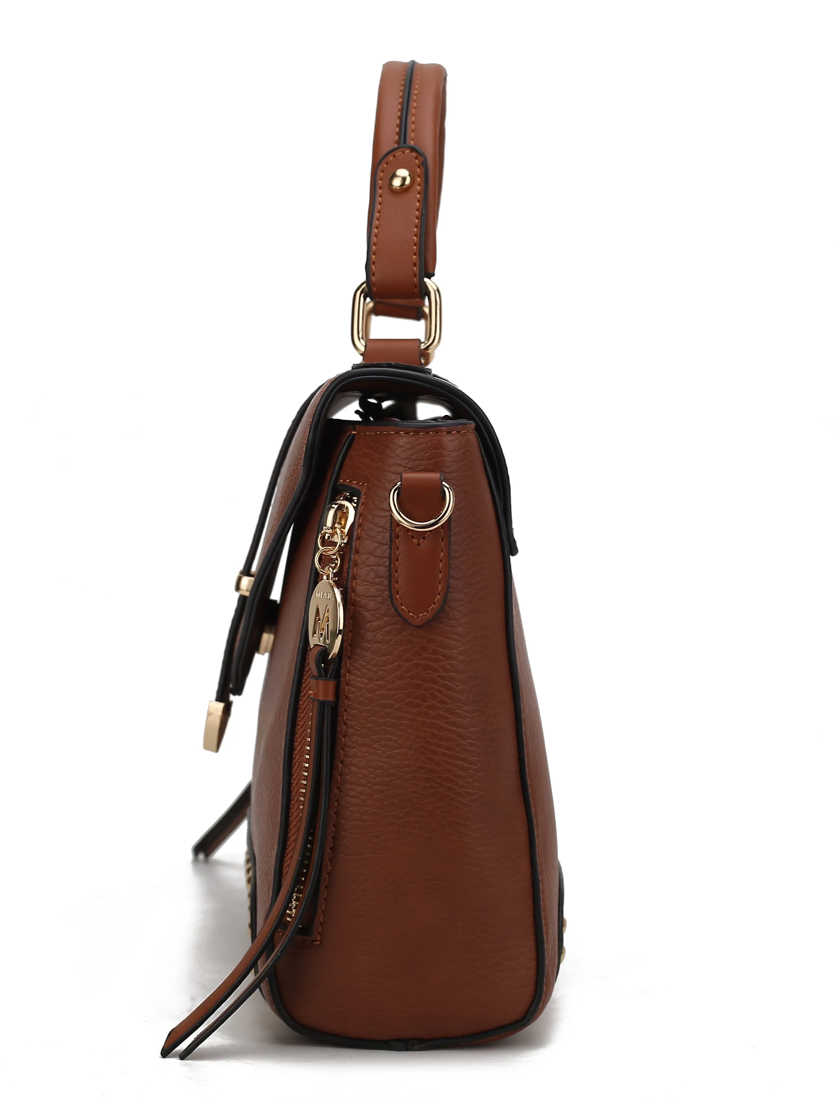 Angolina Leather Satchel Bag