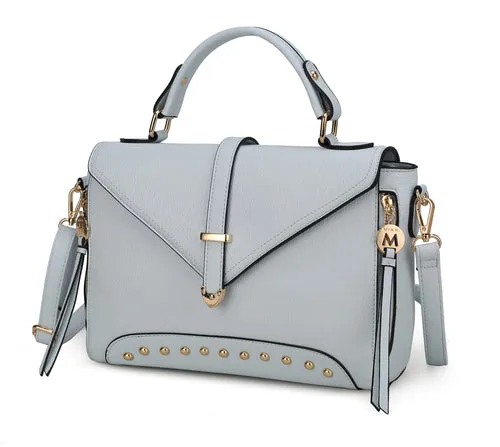 Angolina Leather Satchel Bag
