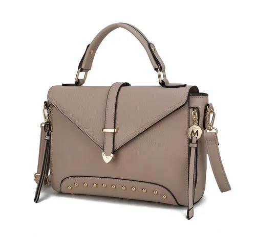 Angolina Leather Satchel Bag