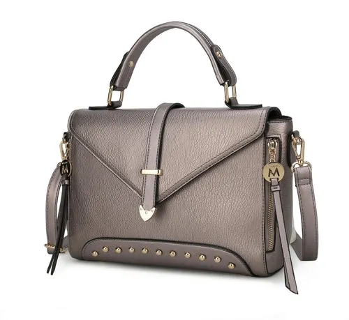 Angolina Leather Satchel Bag