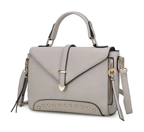 Angolina Leather Satchel Bag